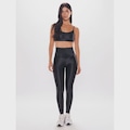 Calça Legging com Recortes Lisa Body For Sure Energy Feminina PRETO