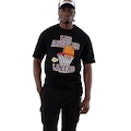 Camiseta New Era Regular  Los Angeles Lakers Masculina PRETO