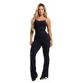 Macacão Fitness Mvb Modas Flare - Feminino PRETO