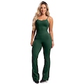 Macacão Fitness Mvb Modas Flare - Feminino VERDE ESCURO