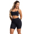 Short Bolsos Cintura Alta Mvb Modas - Feminina PRETO
