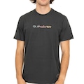 Camiseta Quiksilver Gradient Type New Wave - Masculina PRETO