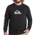 Moletom Quiksilver Careca Comp Logo PS Masculino PRETO