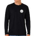 Camiseta Rip Curl Manga Longa Wettie Passage Icon - Masculina PRETO