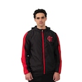 Jaqueta do Flamengo Vento Braziline - Masculina PRETO/VERMELHO