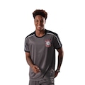 Camiseta do Corinthians Mito Braziline  - Masculina CINZA/PRETO