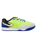Chuteira Futsal Infantil Topper Dominador Club V VERDE CLA/AZUL