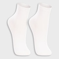 Kit 2 Pares Meia Cano Médio Lupo - Infantil BRANCO