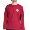 Camiseta Rip Curl Manga Longa Wettie Passage Icon - Masculina VERMELHO