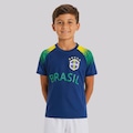 Camisa Brasil Raglan Infantil AZUL ESCURO