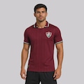 Camiseta Polo do Fluminense - Masculina VERMELHO/VINHO