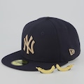 Boné Adulto New Era New York Yankees MLB Aba Reta AZUL ESCURO