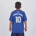 Camisa do Barcelona Dominant Lamine Yamal - Infantil AZUL