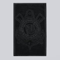 Toalha de Banho Corinthians Escudo Jacquard PRETO