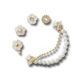 Jibbitz™ Floral E Pérolas Pack Com 5 Peças Único - Unissex BRANCO