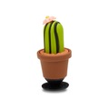 Jibbitz™ Cacto com Flor 3D UNICO - Unissex BRANCO