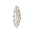 Jibbitz™ Pena de Prata e Ouro UNICO - Unissex BRANCO