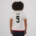 Camisa Flamengo Approval 9 Pedro Feminina BRANCO