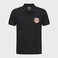 Camisa Polo Red Bull Bragantino Logo Masculina PRETO