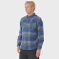 Camisa Rip Curl Search Wool Light Navy Importada - Masculina AZUL
