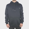 Moletom Quiksilver Canguru Fechado Embroidery - Masculino PRETO