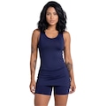 Macaquinho Short Saia Vekyo - Feminino AZUL ESCURO