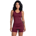 Macaquinho Short Saia Vekyo - Feminino VINHO