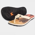 Chinelo Kenner Summer Tropicalia - Masculino BRANCO/LARANJA