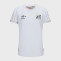 Camisa do Santos Oficial 1 2026 Umbro Feminina - Jogadora BRANCO