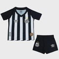 Kit do Santos Umbro Oficial II 2026 Infantil PRETO