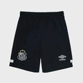 Calção do Santos Oficial 2 2026 Umbro Infantil PRETO