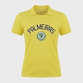 Camisa Polo Betel Palmeiras Retrô Brasil Feminina AMARELO