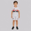 Kit Uniforme de Futebol do São Paulo I 26/27 New Balance Infantil BRANCO