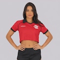 Blusa Cropped Flamengo Rufar Feminina VERMELHO