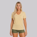Camiseta Fila Regular V Basic Classic Feminina BEGE