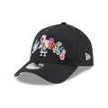 Bone New Era 9FORTY A-FRAME SNAPBACK Los Angeles Dodgers Masculino PRETO