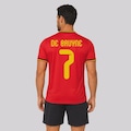 Camisa Bélgica Technique 7 De Bruyne Masculina VERMELHO