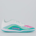 Chuteira Futsal Infantil Adidas F50 Messi Club BRANCO