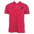 Camisa do Athletico Paranaense Polo Viagem 2022 Umbro -  Masculina VERMELHO
