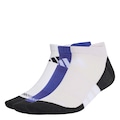 Kit Meias adidas Finas Leves Cano Baixo Climacool Performance com 3 Pares ROXO/BRANCO