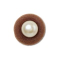 Jibbitz™ Crocs Pérola de Veludo Ferrugem BRANCO