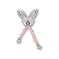 Jibbitz™ Crocs Borboleta Prateada com Contas BRANCO