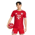 Camisa I FC Bayern München 26/27 adidas Jogador Masculina VERMELHO/BRANCO
