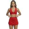 Top Bojo Suplex Liso Vekyo - Feminino VERMELHO