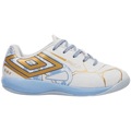 Chuteira Futsal Infantil Umbro Pro 5 Jr Kintsugi BRANCO/AZUL