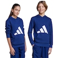 Blusão adidas Moletom Big Logo - Infantil AZUL