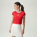 Camiseta Fila Slim Letter Feminina VERMELHO