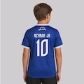 Camisa FutFanatics Brasil Canarinho Infantil 10 Neymar Jr AZUL