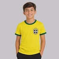 Camisa Brasil Canarinho FutFanatics Infantil AMARELO