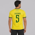 Camisa Brasil Canarinho 5 Casemiro FutFanatics Masculina AMARELO